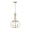 Z-Lite Joliet 3 Light Pendant, Olde Brass & Clear 473P16-OBR - alternate 5